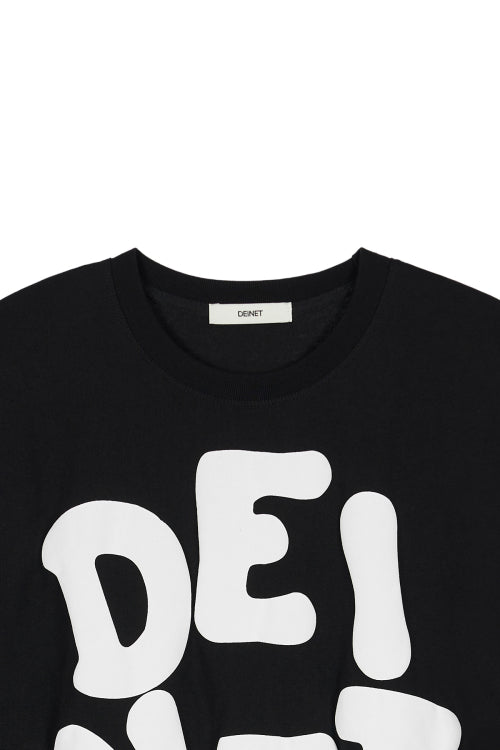 DEINET BOLD LOGO T SHIRTS - 3 COLORS BLACK