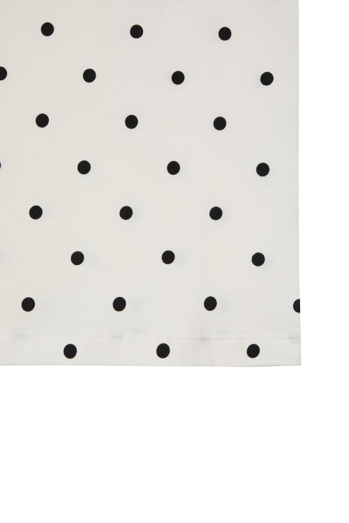DEINET DOT RINGER T SHIRTS - 4 COLORS WHITE