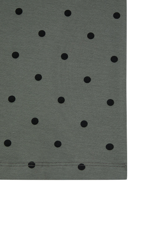 DEINET DOT RINGER T SHIRTS - 4 COLORS CHARCOAL