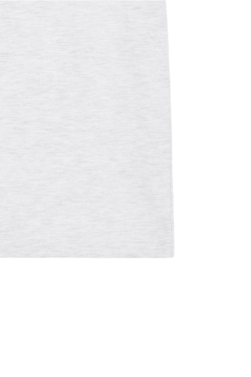 DEINET LINE LOGO RINGER T SHIRTS - 3 COLORS MELANGE GREY