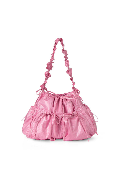 DEINET COATING SHIRRING BAG - 4 COLORS PINK