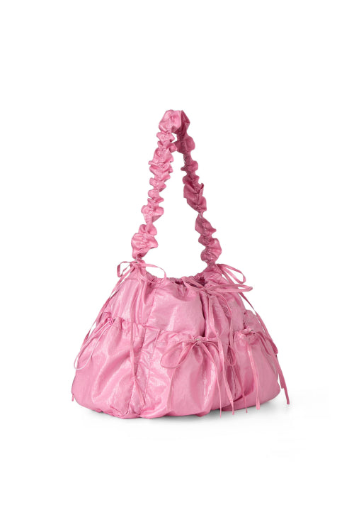 DEINET COATING SHIRRING BAG - 4 COLORS PINK