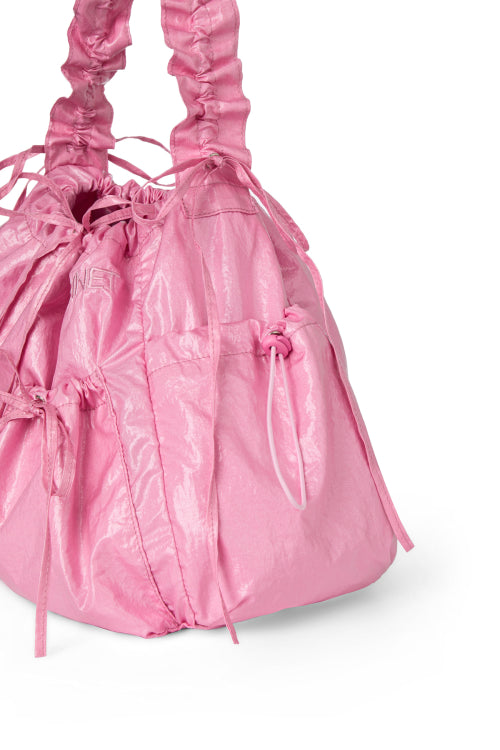DEINET COATING SHIRRING BAG - 4 COLORS PINK