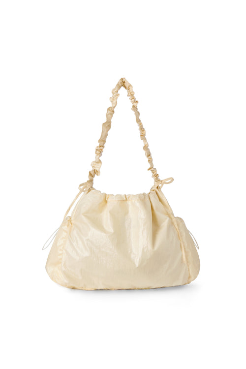 DEINET COATING SHIRRING BAG - 4 COLORS CREAM