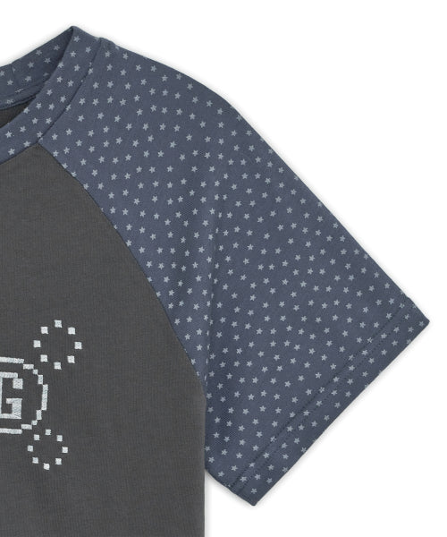 RAGLAN TEE - 2 COLORS CHARCOAL