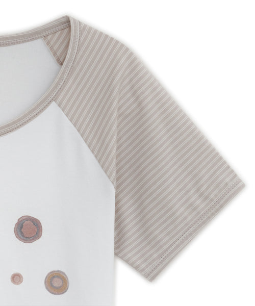 RINGER TEE BEIGE
