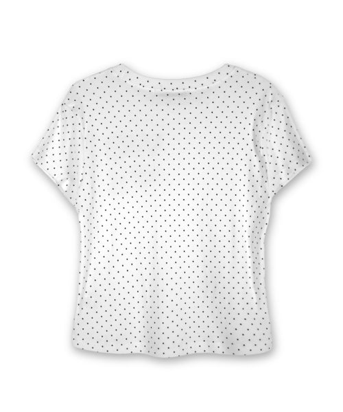 LOVE GRAPHIC DOT T-SHIRT - 2 COLORS IVORY