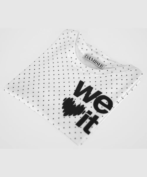 LOVE GRAPHIC DOT T-SHIRT - 2 COLORS IVORY