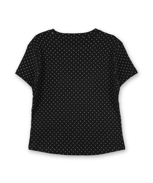 LOVE GRAPHIC DOT T-SHIRT - 2 COLORS BLACK