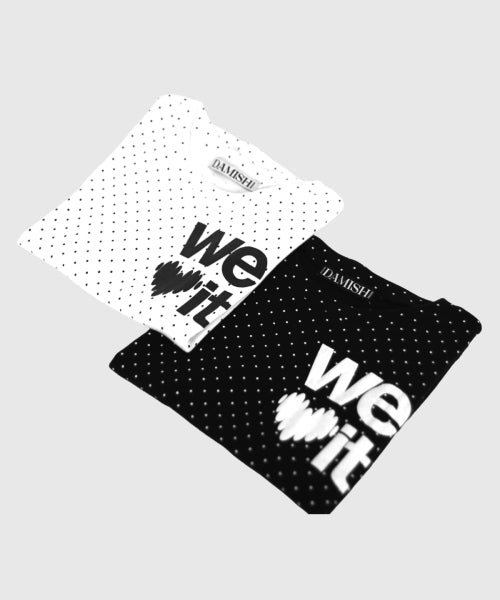 LOVE GRAPHIC DOT T-SHIRT - 2 COLORS BLACK