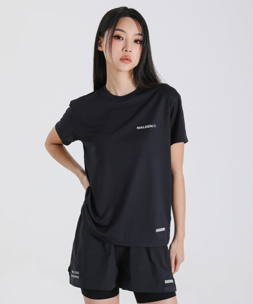 SQUARE KNIT RUNNING SHORT SLEEVE AS SHOWN
