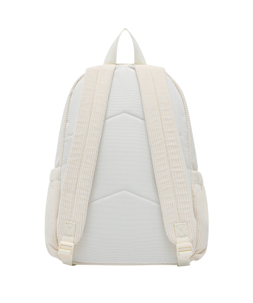 LILY PATCH CORDUROY BACKPACK #GISELLE同款! - 2 COLORS IVORY
