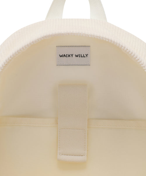 LILY PATCH CORDUROY BACKPACK #GISELLE同款! - 2 COLORS IVORY