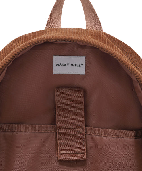 LILY PATCH CORDUROY BACKPACK #GISELLE同款! - 2 COLORS BROWN