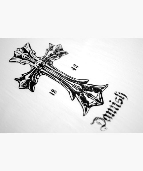 TEE CROSS GRAPHIC T-SHIRT - 2 COLORS WHITE