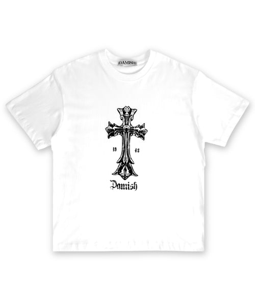 TEE CROSS GRAPHIC T-SHIRT - 2 COLORS WHITE
