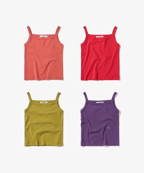 COTTON SLEEVELESS TOP - 4 COLORS