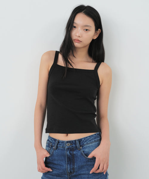 COTTON SLEEVELESS TOP (Basic) - 4 COLORS