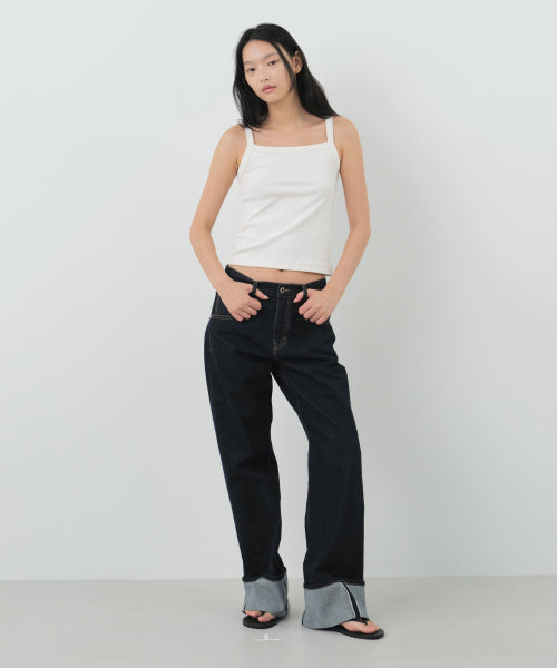 COTTON SLEEVELESS TOP (Basic) - 4 COLORS