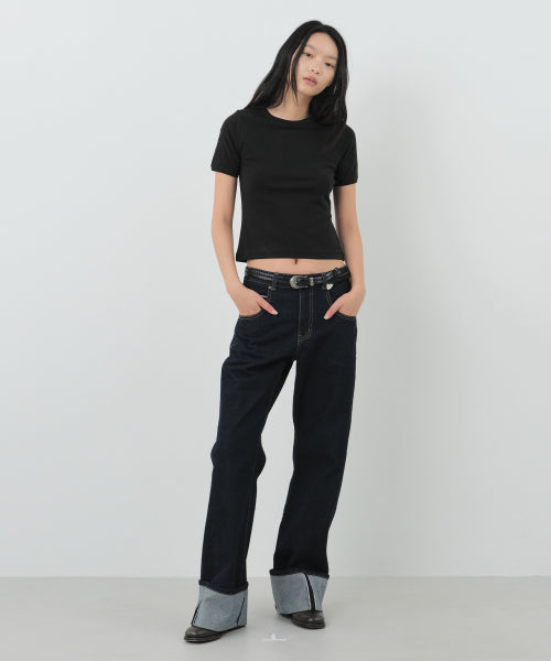COTTON SHORT SLEEVE TEE (Basic) - 4 COLORS