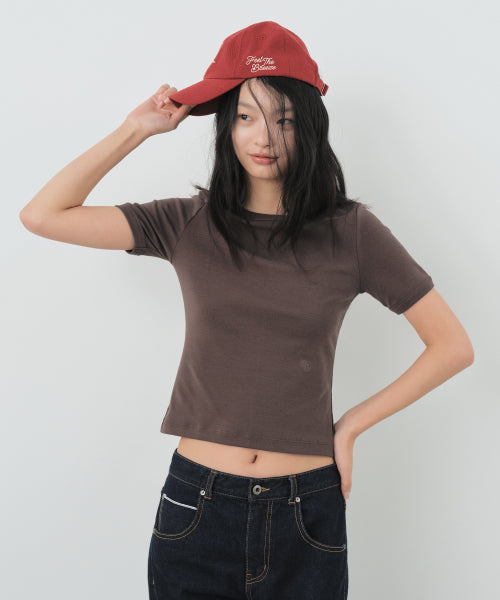COTTON SHORT SLEEVE TEE (Basic) - 4 COLORS
