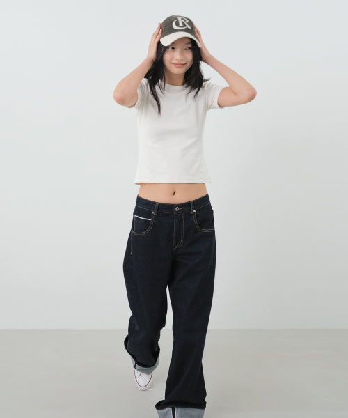 COTTON SHORT SLEEVE TEE (Basic) - 4 COLORS
