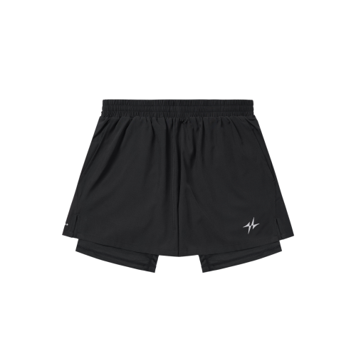 SPORTS 2IN1 RUNNING PRO SHORTS PLUS - 3 COLORS BLACK