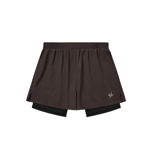 SPORTS 2IN1 RUNNING PRO SHORTS PLUS - 3 COLORS BLACK
