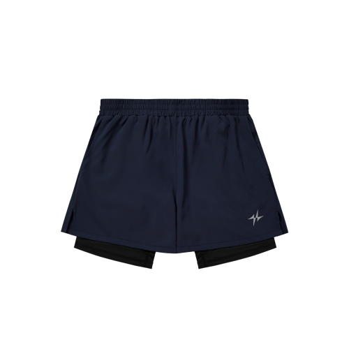 SPORTS 2IN1 RUNNING PRO SHORTS PLUS - 3 COLORS BLACK
