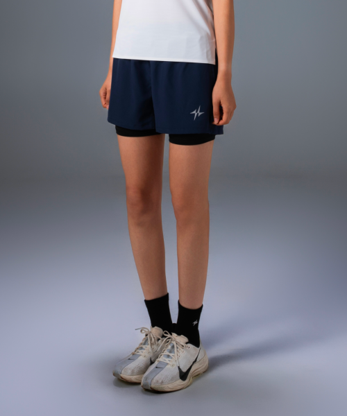 SPORTS 2IN1 RUNNING PRO SHORTS PLUS - 3 COLORS BLACK