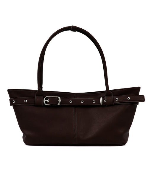 BELTED BOAT BAG (ESPRESSO) AS SHOWN