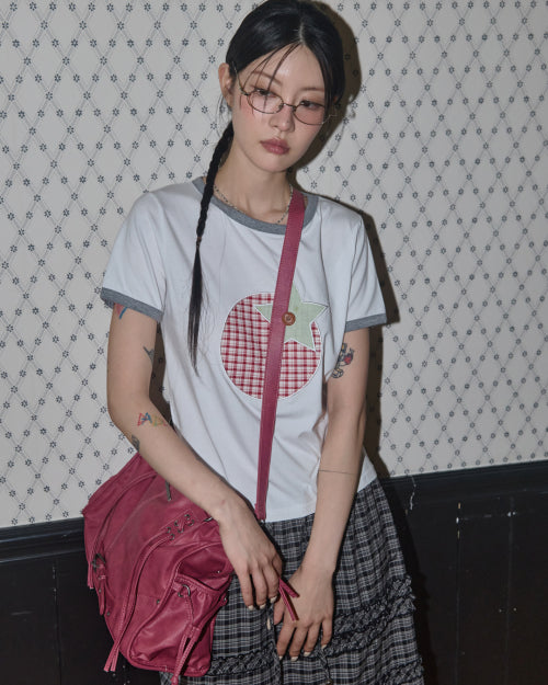 BELTED WASHED BAG F25ZE990 - 5 COLORS RED