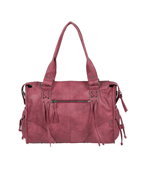 BELTED WASHED BAG F25QE990 - 5 COLORS RED