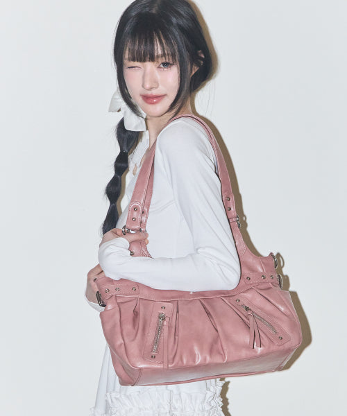 BUCKLE SHOULDER - 5 COLORS PINK