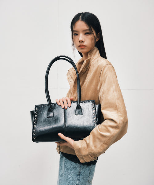 ZERYN SHOULDER BAG - 2 COLORS BLACK