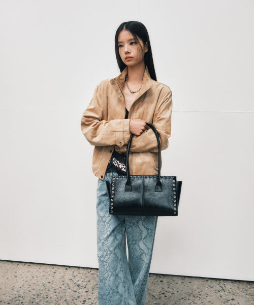 ZERYN SHOULDER BAG - 2 COLORS BLACK