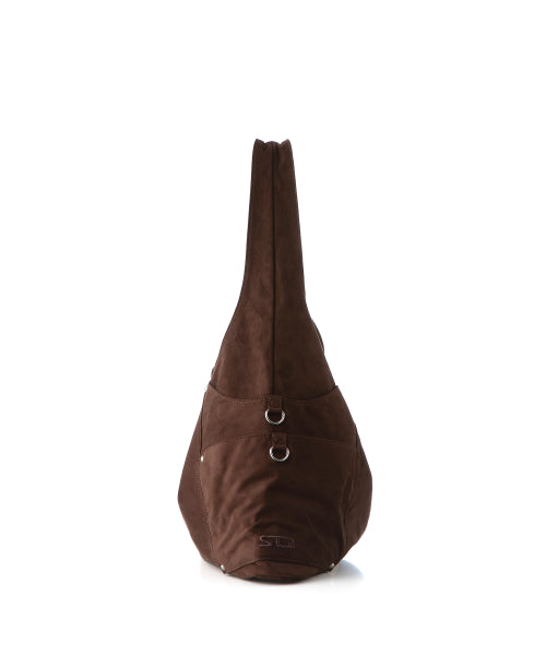 MAREN SHOULDER BAG - 5 COLORS SUEDE DARK BROWN