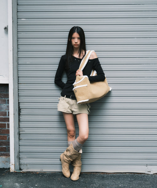 MAREN SHOULDER BAG - 5 COLORS MUSTANG BEIGE