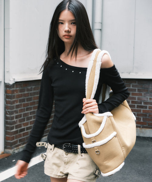 MAREN SHOULDER BAG - 5 COLORS MUSTANG BEIGE