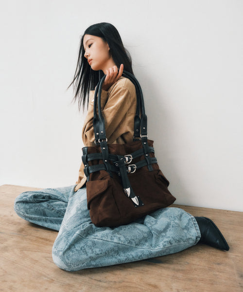 NEXIE SHOULDER BAG - 2 COLORS DARK BROWN