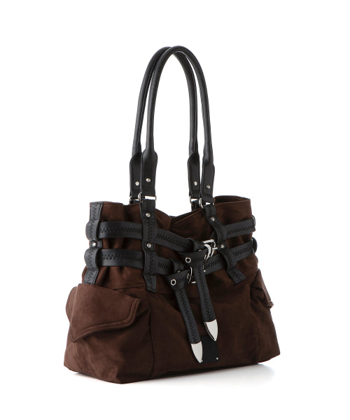 NEXIE SHOULDER BAG - 2 COLORS DARK BROWN