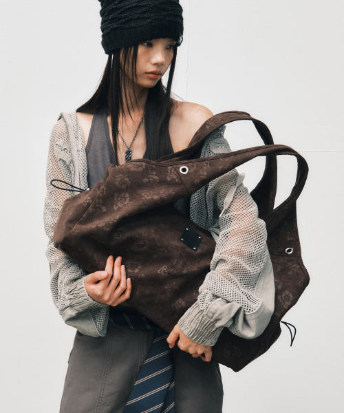 TERRI SHOULDER BAG - 2 COLORS ROSE DARK BROWN