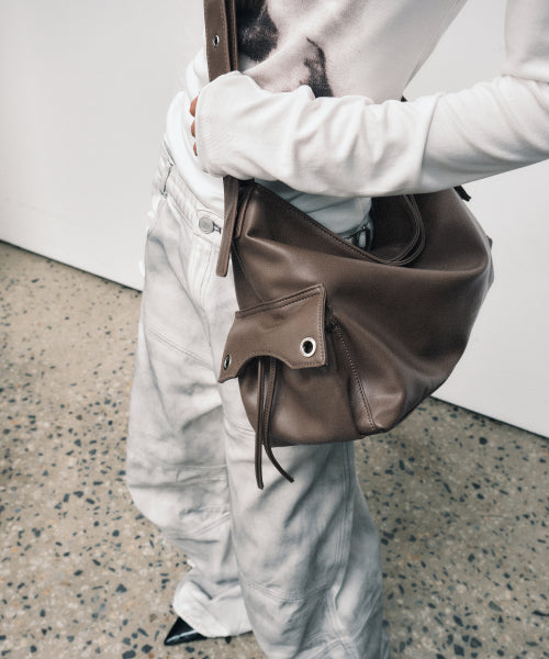 SLOAN CROSSBODY BAG - 2 COLORS ASH BROWN