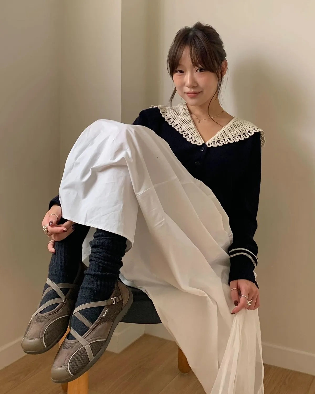 ROMARY BANDING FLAT SNEAKERS - 4 colors