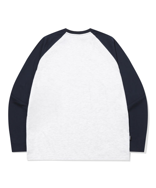 CHERRY RAGLAN LONG SLEEVE NAVY