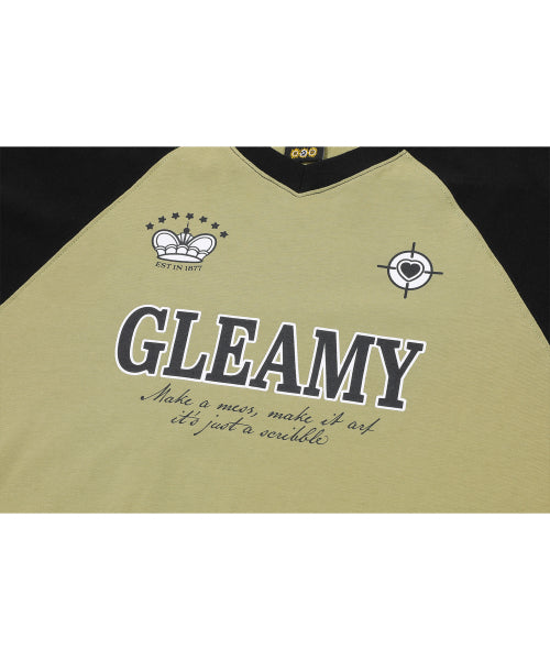 V-NECK LONG SLEEVE - 2 COLORS OLIVE