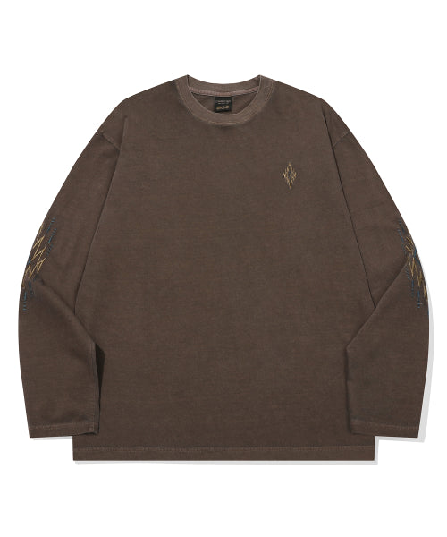 STAR PIGMENT LONG SLEEVE - 2 COLORS BROWN