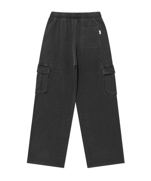 JERSEY DENIM WASHED CARGO PANTS #GISELLE同款! - 3 COLORS GREY