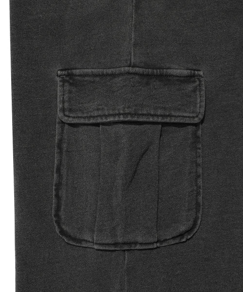 JERSEY DENIM WASHED CARGO PANTS #GISELLE同款! - 3 COLORS GREY