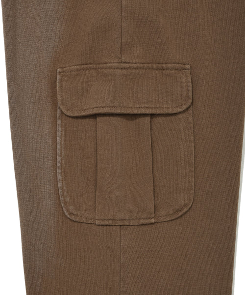JERSEY DENIM WASHED CARGO PANTS #GISELLE同款! - 3 COLORS BROWN
